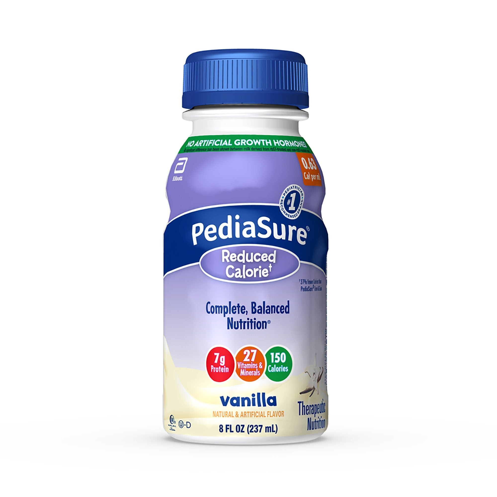 Abbott Nutrition PediaSure Reduced Calorie Therapeutic Nutrition, Vanilla, 8-ounce bottle (24/CS) 
