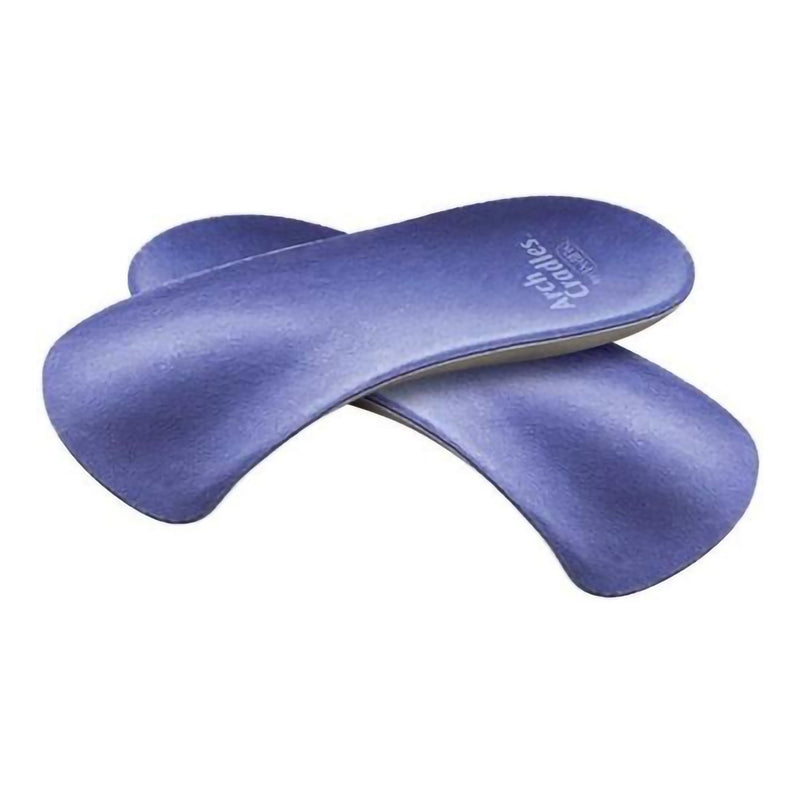 Arch Support Insole Pedifix Arch Cradles Cradle Thermoplastic Rubber Women 11 and up / Men 9 to 11 Blue (Pair)