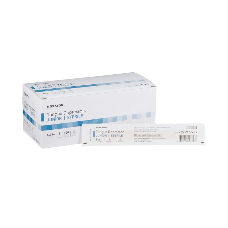 McKesson Tongue Depressor for Pediatric Use, Sterile (Case of 1000)