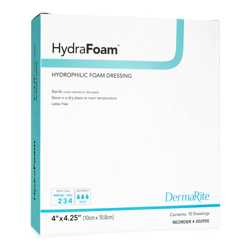 HydraFoam Nonadhesive Foam Dressing, 4 x 4.5 Inch