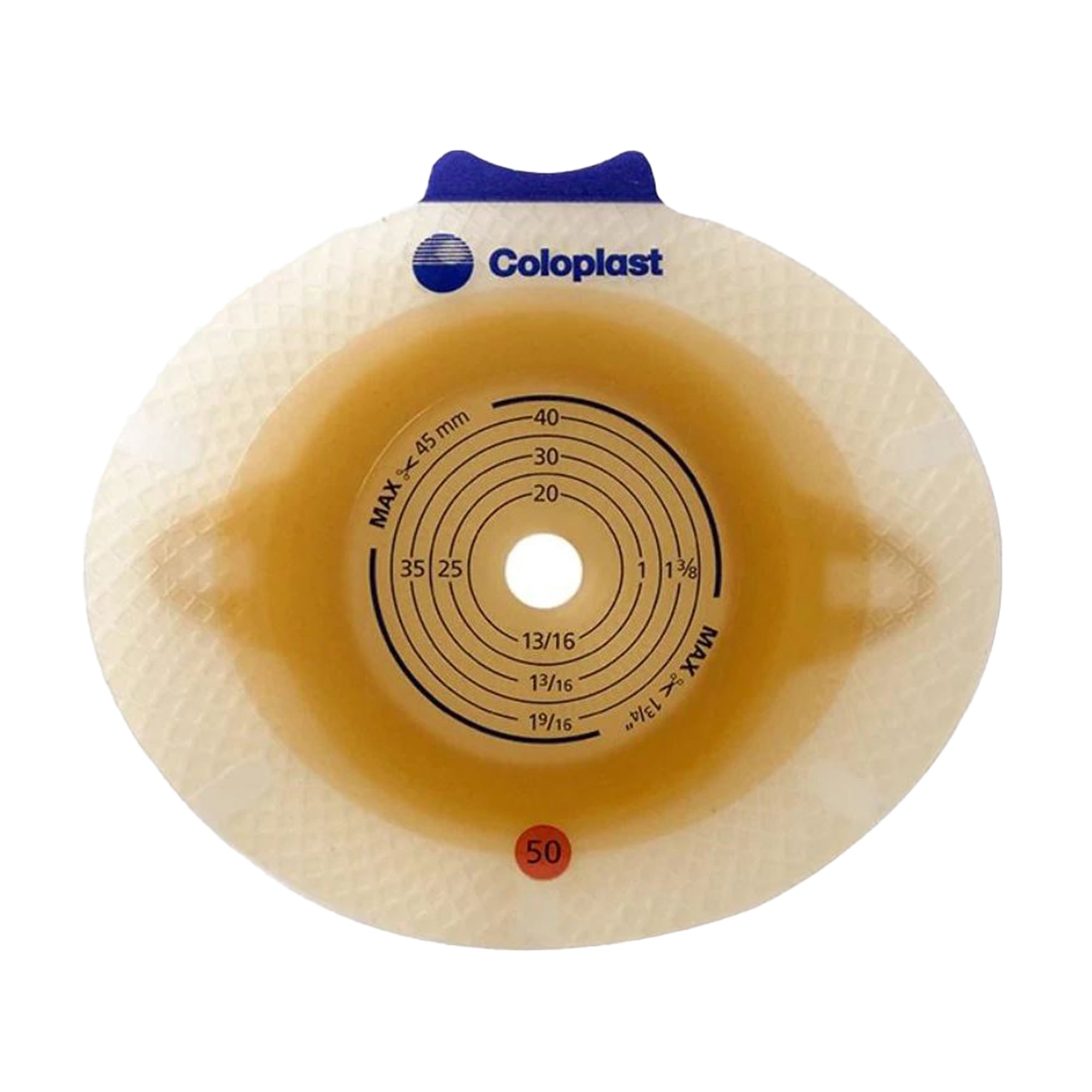 Coloplast SenSura Click Flat Barrier Ostomy Barrier, 40 mm Stoma Opening, Blue Match (5/BX) 