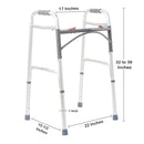 McKesson Aluminum Folding Walker, 32 – 39 Inch Height (Each)