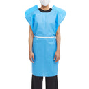 McKesson Patient Exam Gown, One Size Fits Most, Blue (Case of 50)