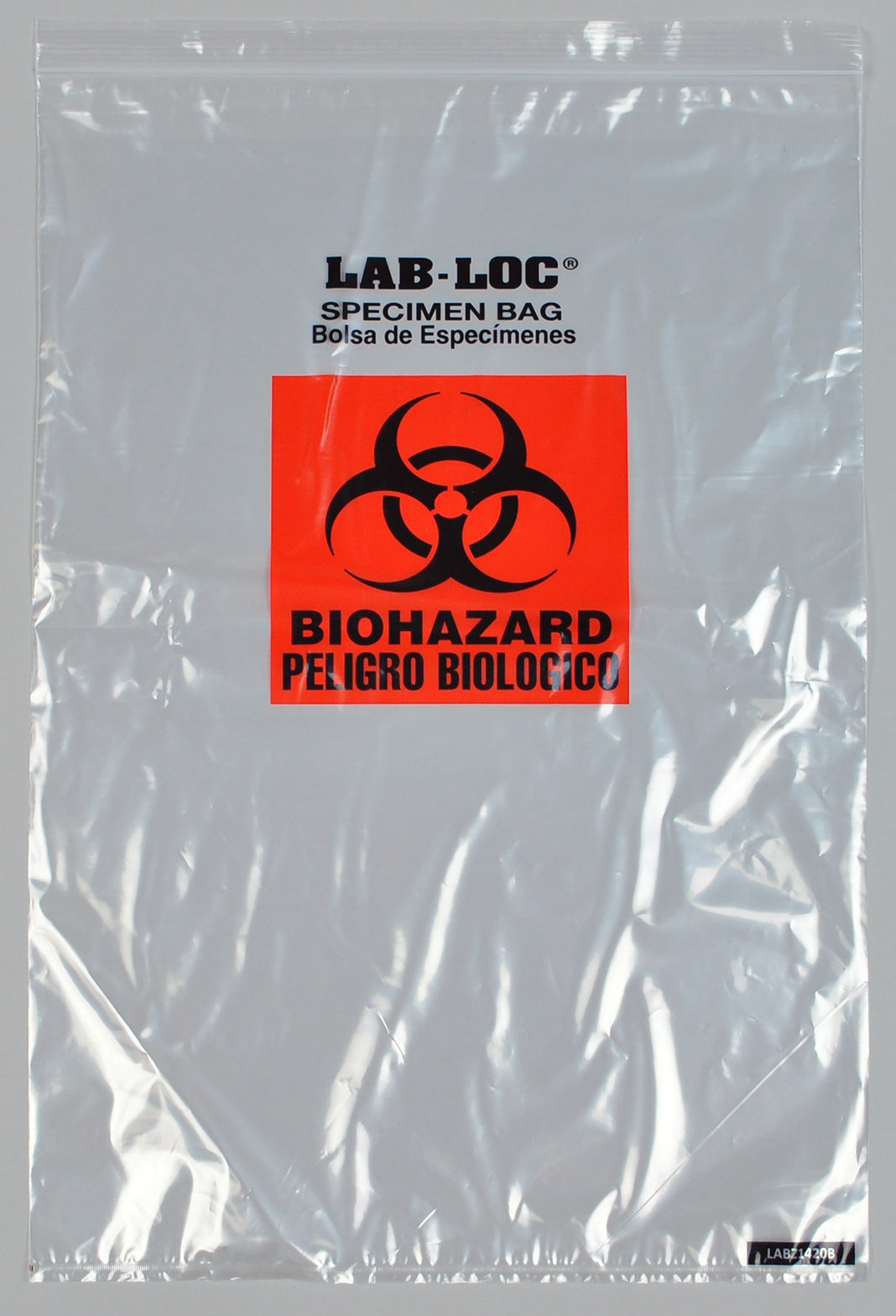 Elkay Plastics Lab-Loc Specimen Transport Bag with Document Pouch, Zip Closure, 14 x 20 Inch (250/CS) 