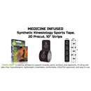 Green Drop Compression LLC Green Drop Sports Tape, Infused Kinesiology Tape for Recovery (200/CS) 