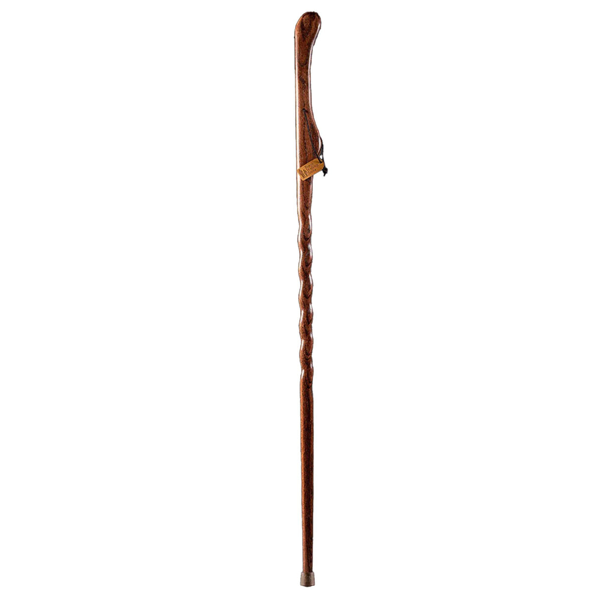 Brazos Twisted Oak Hitchhiker Handcrafted Walking Stick, 58-Inch, Red (Each)