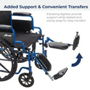 drive Blue Streak Wheelchair, 16-Inch Seat Width