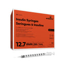 SYRINGE INSULIN 28GX1/2 1ML W/PERM NDL 100/BX 5BX/CS