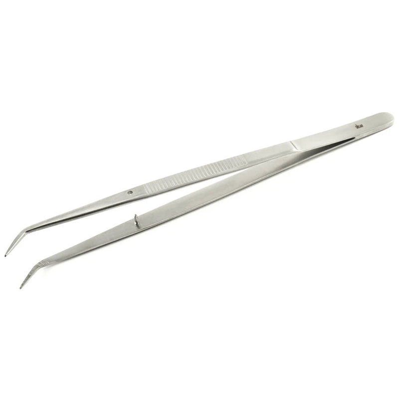 Sklar College Cotton Pliers (CensiTrac Marked) - 6", Angled, Serrated, Extra Fine Serrations,