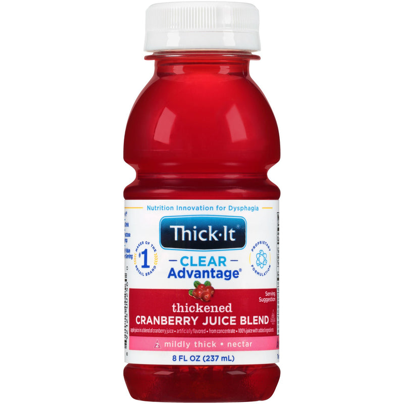 Thick-It Clear Advantage Nectar Consistency Cranberry Thickened Beverage (Case of 24)