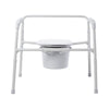 McKesson Fixed Arm Steel Folding Commode Chair, 15.5 – 22 Inch (Each)