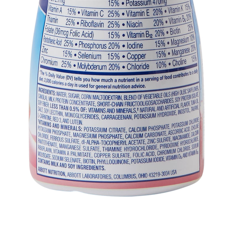 PediaSure Grow & Gain with Fiber Strawberry Pediatric Oral Supplement, 8 oz. Bottle (6/PK)
