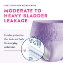 Prevail Daily Absorbent Underwear, X-Large, Lavender (Case of 64)