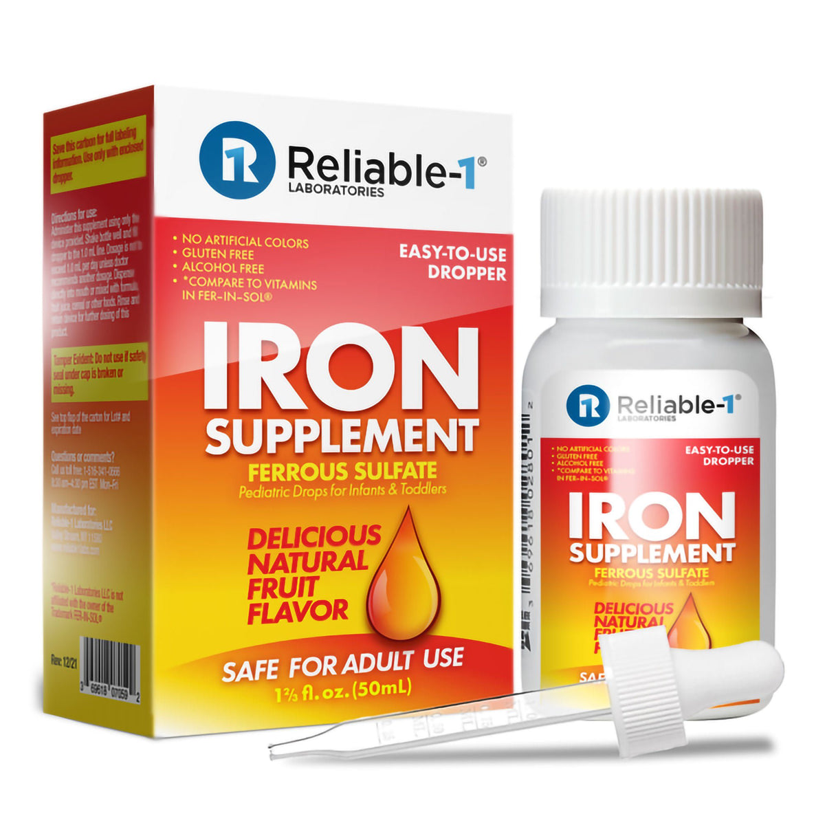 Mineral Supplement Iron 15 mg / mL Strength Oral Drops 50 mL Unflavored (Each)