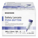 McKesson Brand McKesson Push Button Safety Lancet, 28 Gauge (2000/CS) 