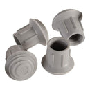 Mabis Replacement Tips for Walkers, Canes and Commode Chairs, 1-inch (Box of 4)