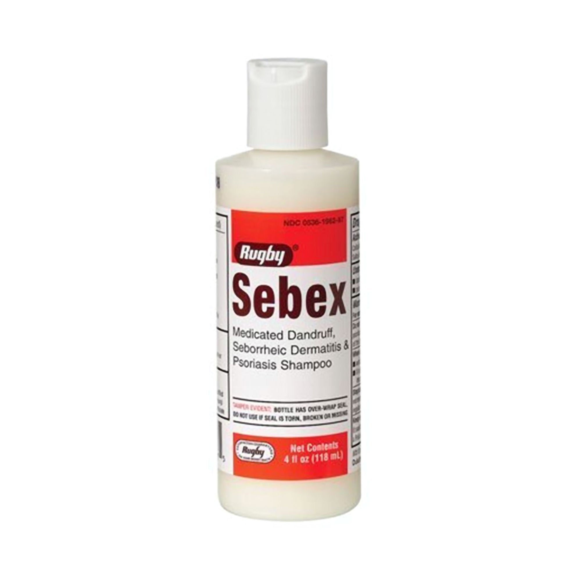 Rugby Sebex Medicated Dandruff, Seborrheic Dermatitis & Psoriasis Shampoo, 4 oz (Each) 