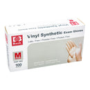 Basic Vinyl Exam Glove, Medium, White (Box of 100 Items)
