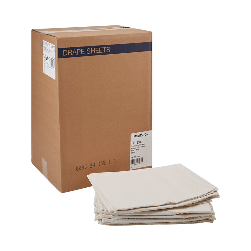 McKesson Nonsterile Physical Exam Drape, 40 x 48 Inch (Case of 100)