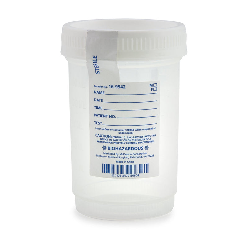 McKesson Brand McKesson Specimen Container for Pneumatic Tube Systems, 120 mL (300/CS)