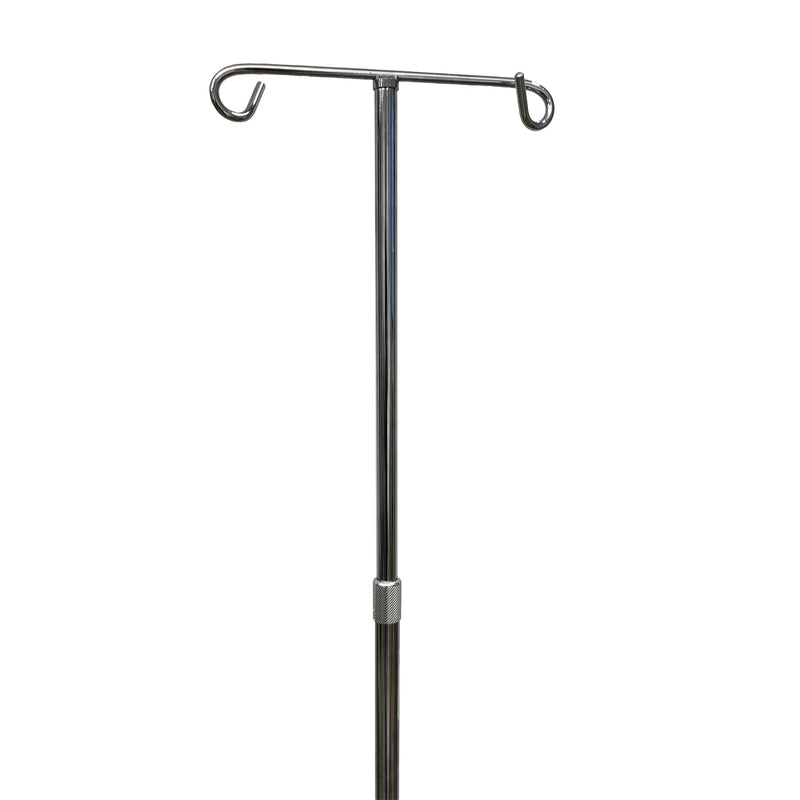 McKesson Brand IV Stand Floor Stand 2 Hooks 4 Legs with Casters 