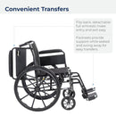 drive Cruiser III Lightweight Wheelchair, 20-Inch Seat Width
