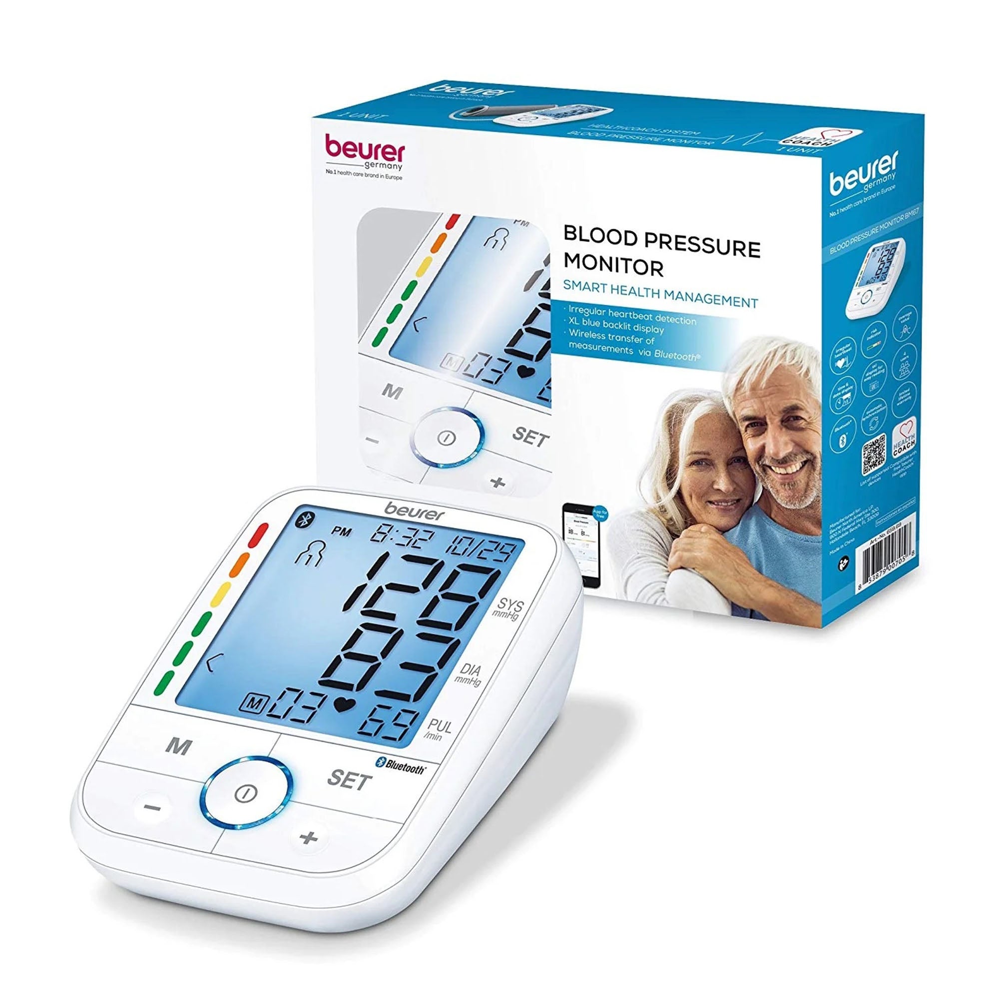 Emerson Healthcare Beur Bluetooth Upper Arm Blood Pressure Monitor (8/CS) 