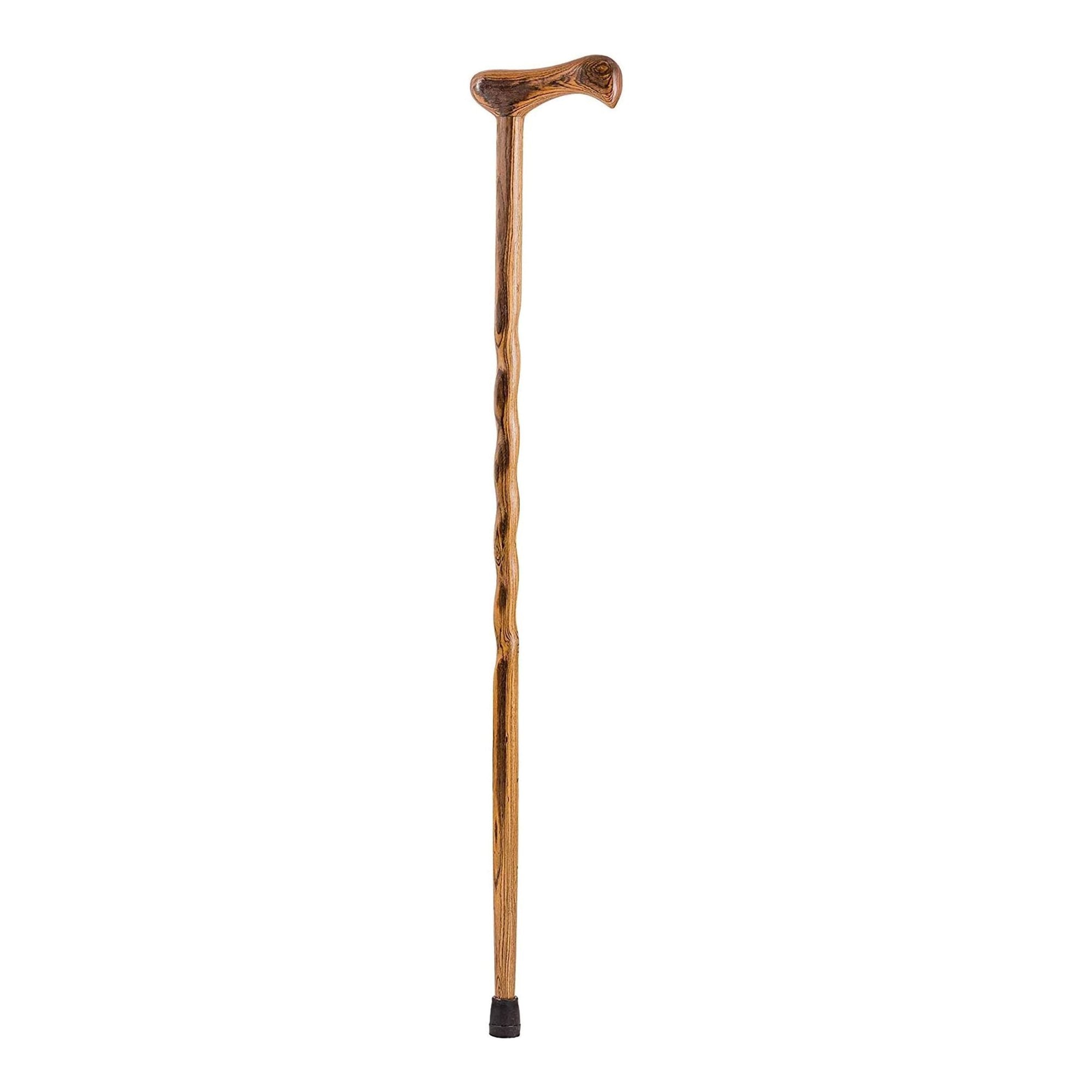 Mabis Healthcare Brazos Twisted Bocote Cane with T-Handle, 37-Inch Height 