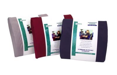 Essential Foam Noninflatable Lumbar Cushion, 14 x 13 Inch, Dark Blue (Each)