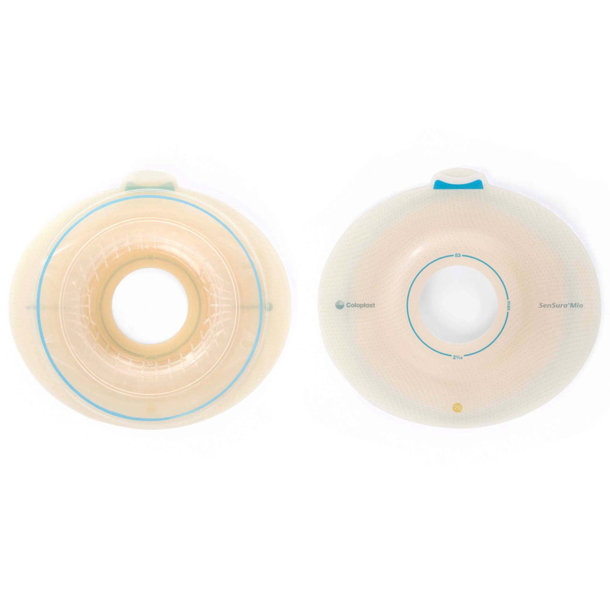 SenSura Mio Convex Flex Ostomy Barrier, 35 mm Stoma Opening, Red Color Match (Box of 5)