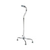 McKesson Steel Chrome Offset Quad Cane, 29 – 37.5 Inch (Case of 4)