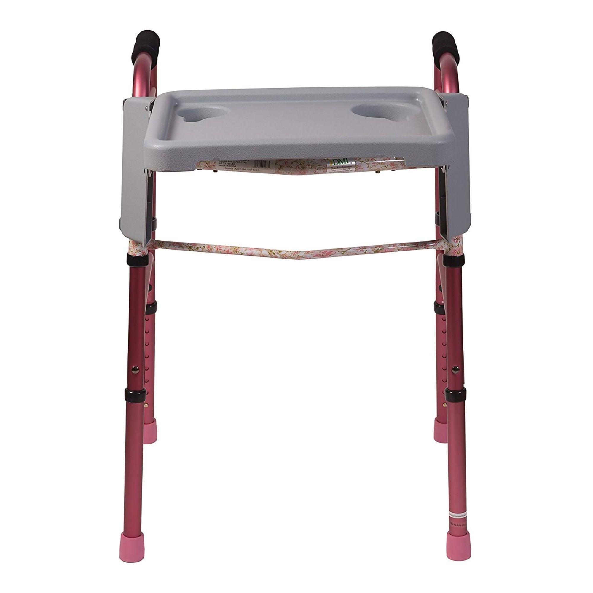 Mabis Healthcare DMI Folding Walker Tray with Cup Holders 