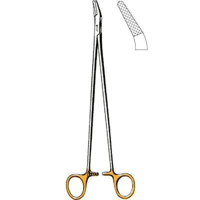 Sklar TC Finochietto Needle Holder - 10-1/2", Serrated, Angled - 21-8039
