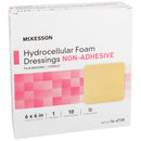McKesson Nonadhesive without Border Foam Dressing, 6 x 6 Inch (Case of 10 Boxes)
