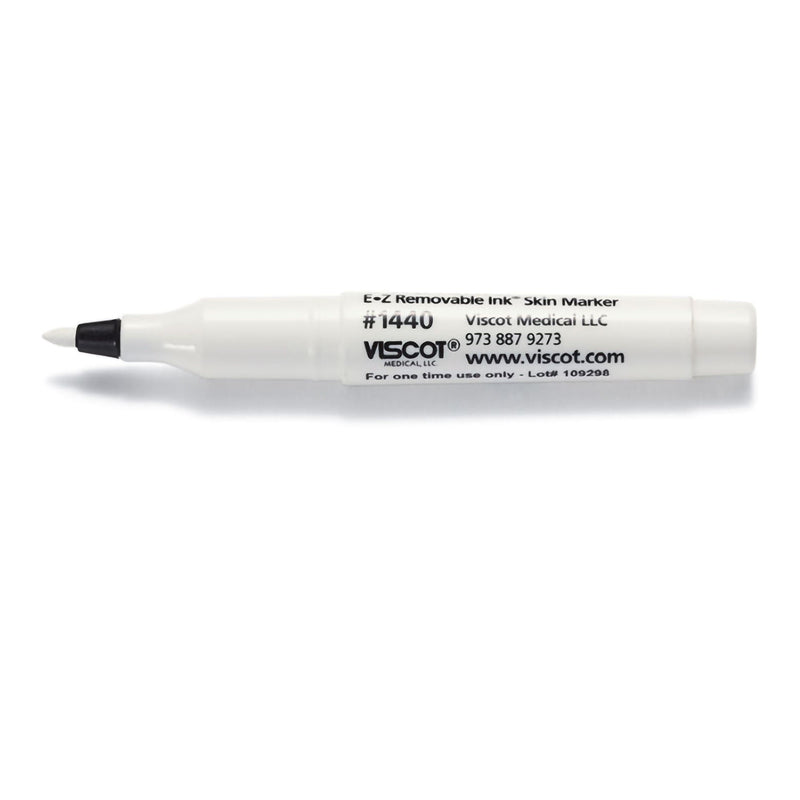 Skin Marker EZ Removable Ink White Ink NonSterile Mini Regular Tip (Case of 100)