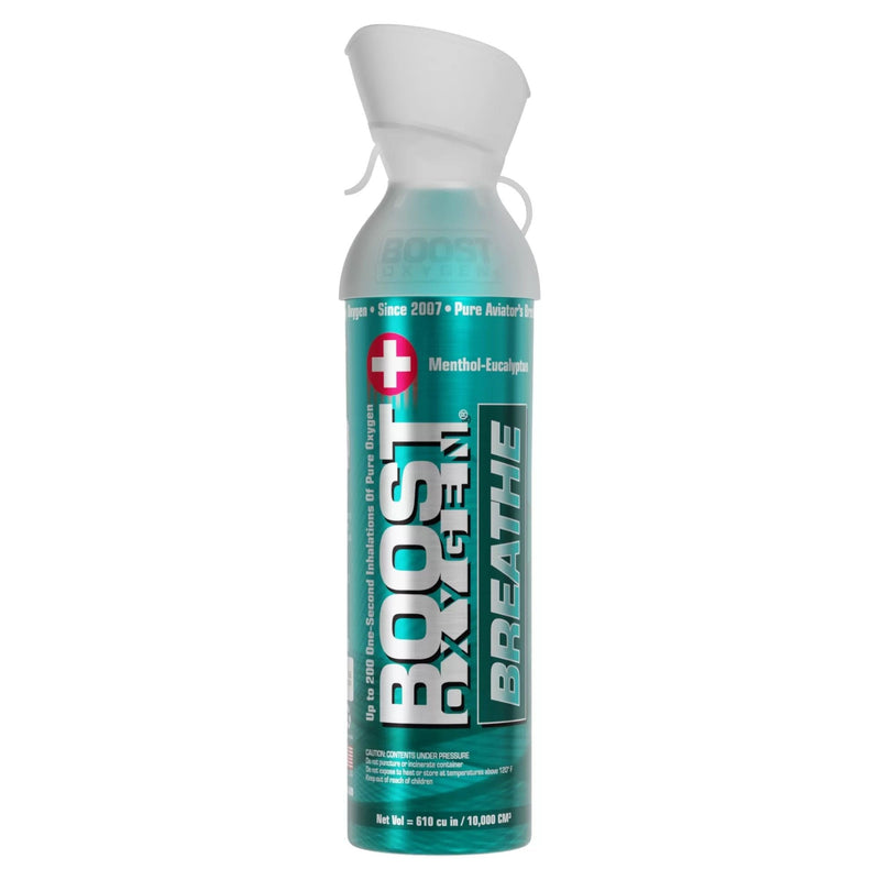 Boost Oxygen for Respiratory Support, Menthol-Eucalyptus Aroma, 10L Canister 