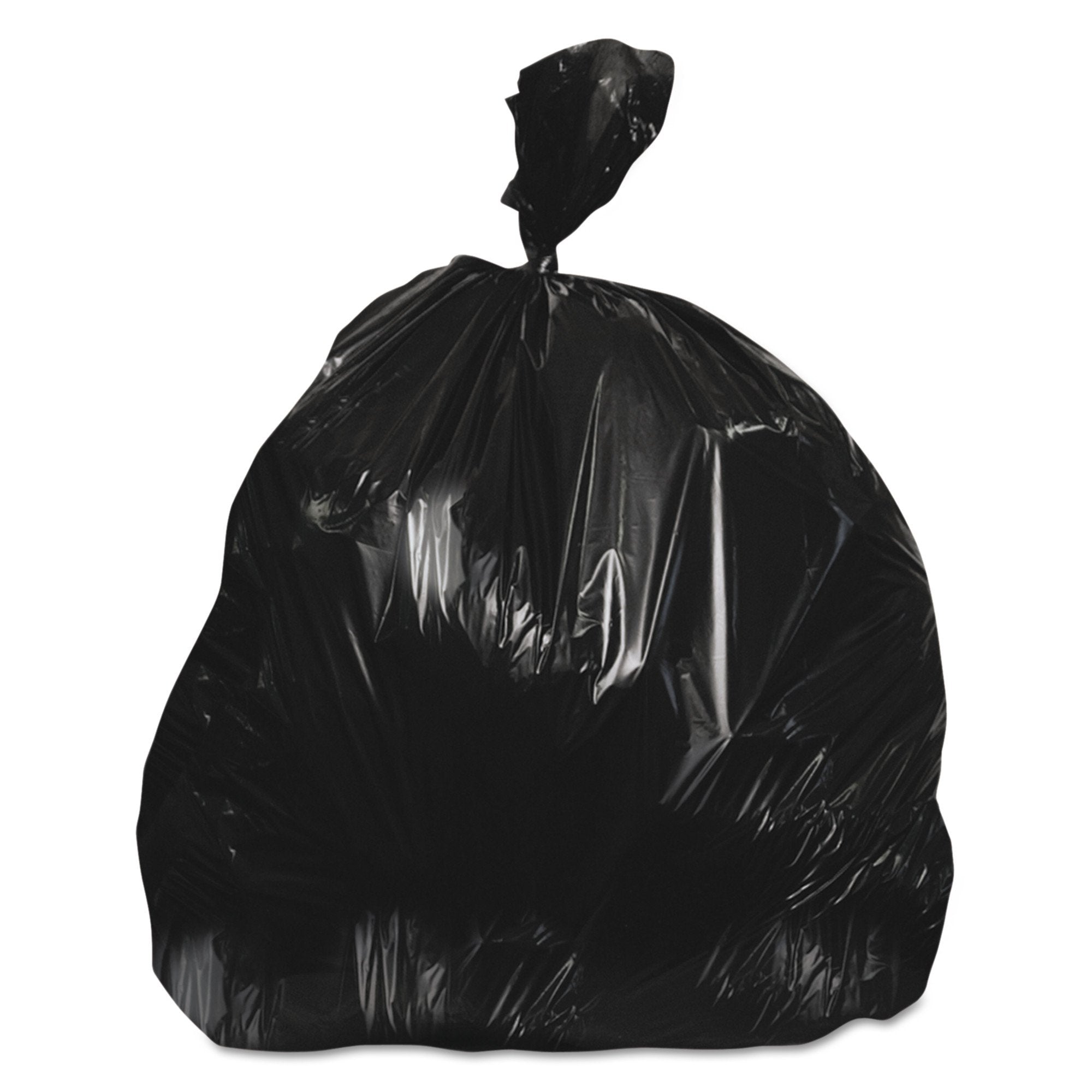 Essendant Co/United Stationers Heritage Medium Duty Trash Bag, Black, 30-gallon Capacity (250/CS) 