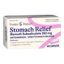 McKesson Brand Foster & Thrive Stomach Relief 262 mg Bismuth Subsalicylate Caplets 