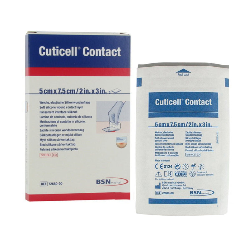 Cuticell Contact Wound Contact Layer Dressing, 5 x 7.5 cm (Box of 5)