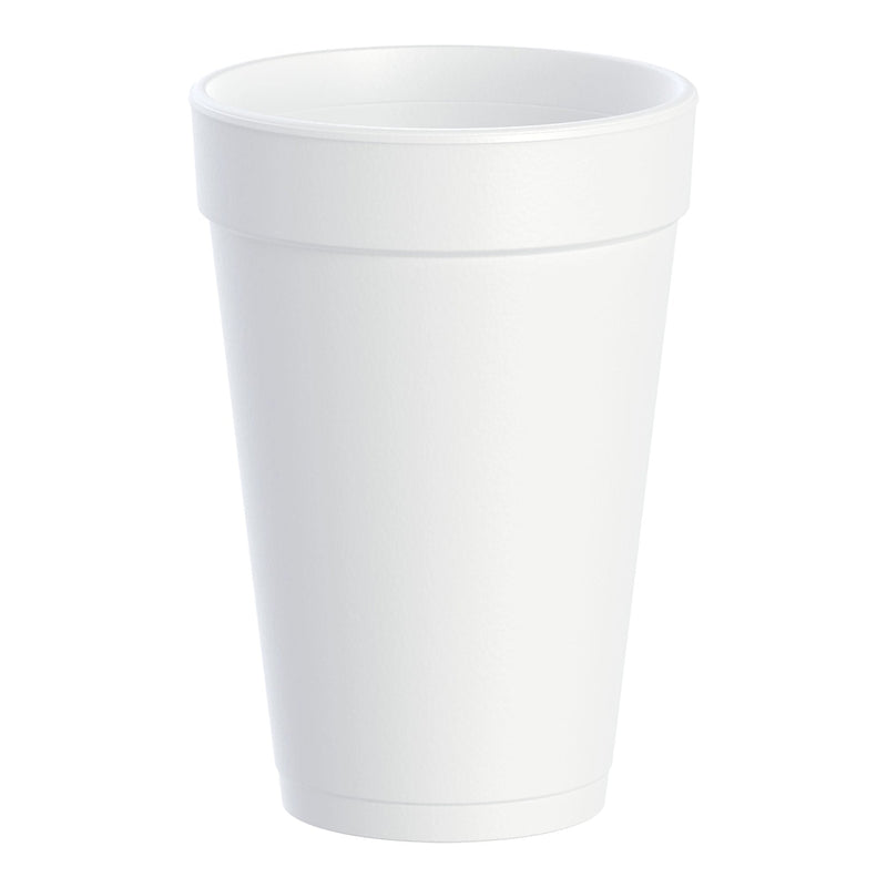 Dart Insulated Styrofoam Beverage Drinking Cups, White, 16 ounce (Case of 1000) 