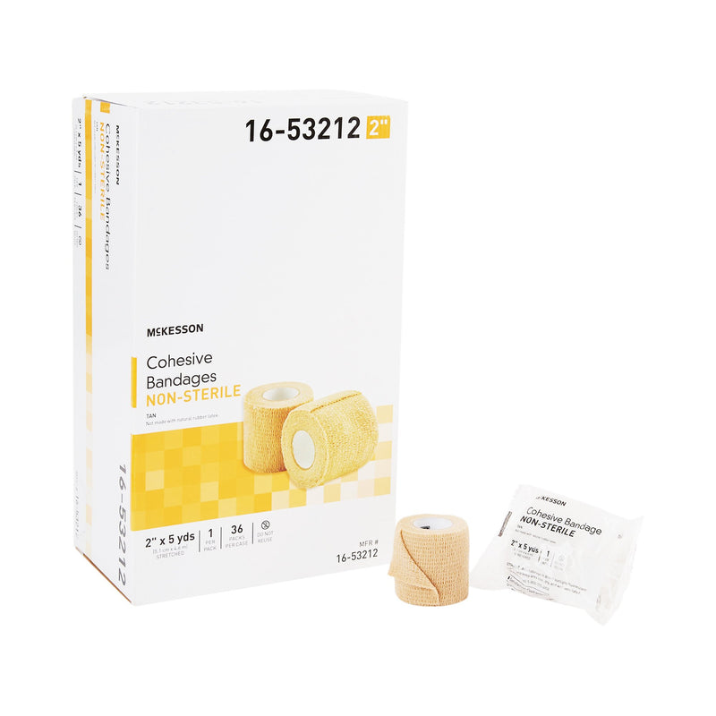McKesson Self-adherent Closure Cohesive Bandage, 2 Inch x 5 Yard (Case of 36)