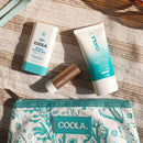 Suncare Travel Kit COOLA Mineral SPF 30 / SPF 50 Lotion / Stick Pouch
