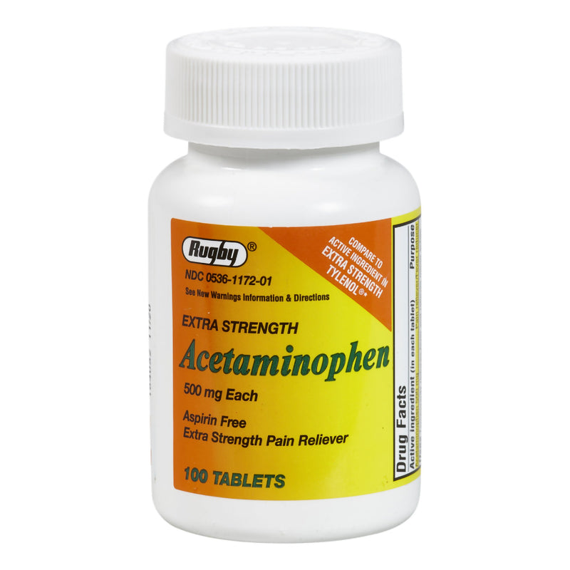 Pain Relief 500 mg Strength Acetaminophen Tablet 100 per Bottle