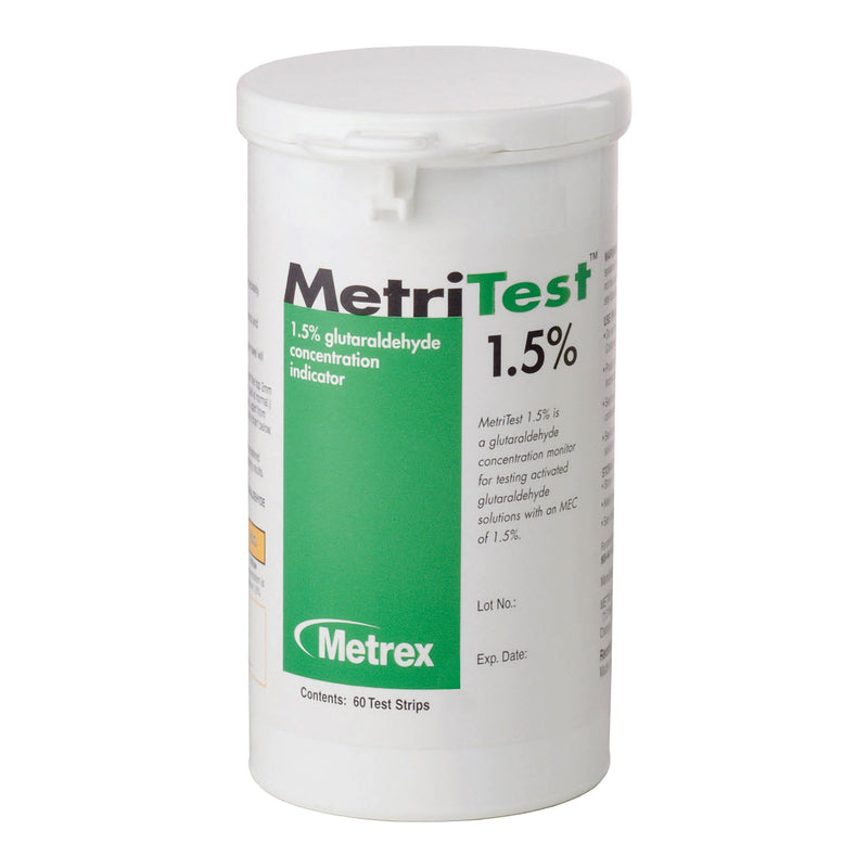 Metrex Research MetriTest 1.5% Glutaraldehyde Concentration Indicator (120/CS) 