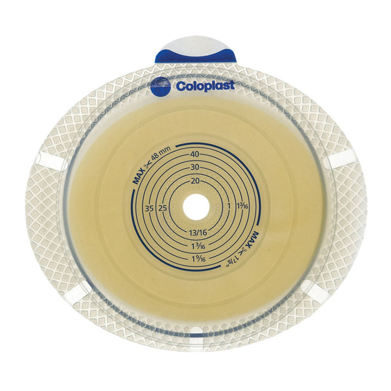 Coloplast SenSura Flex Xpro Flat Ostomy Barrier Trim to Fit 10 – 33 mm, Green Color Match (10/BX) 