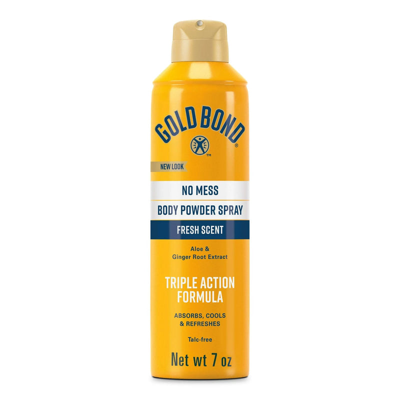 Sanofi Gold Bond No Mess Body Powder Spray, Fresh Scent, 7 oz. 