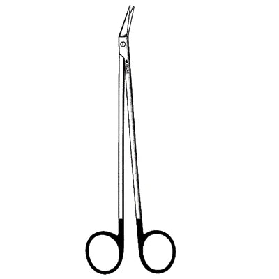 Sklarhone Super-Cut Potts-Smith Vascular Scissors - 7", Angled 25°, Sharp/Sharp, 1 Razor Edge, 1 Micro-Serrated Edge - 15-3364 