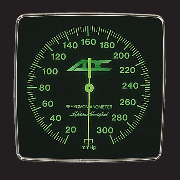 ADC 805 Gauge for Diagnostix 750/752 Clock Aneroid Sphygmomanometers - Luminescent Dial