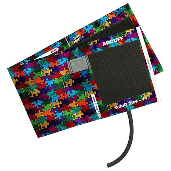 ADC Adcuff Cuff and Bladder with One Tube - Adult  Puzzle Pieces