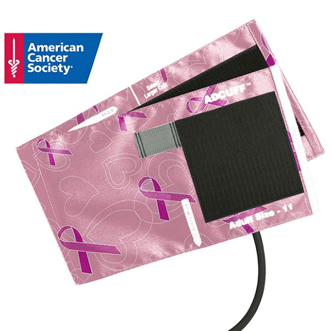 ADC Adcuff Cuff and Bladder with One Tube - Adult  Breast Cancer Awareness Pink